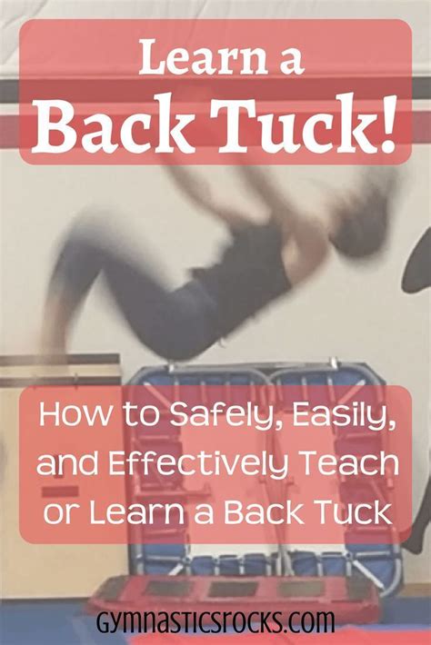 Learn a Back Tuck Fast! The Best Drills and Exercises to Learn a Back ...