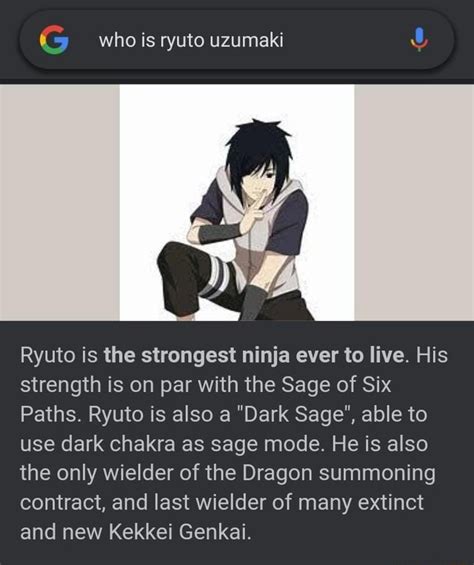 Who Is Ryuto Uzumaki Ryuto Is The Strongest Ninja Ever To Live His