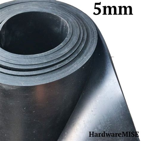 Neoprene Rubber Sheet 5mm Thick Black Color hardness 60 shoreA 1.2m Width CR neoprene rubber ...