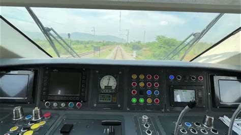 View From Loco Pilot Cabin Of Indian Semi Bullet Vande Bharat Express