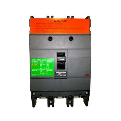 Jual MCCB Breaker EZC250F3200 18 KA 3 Pole 200A Schneider Shopee