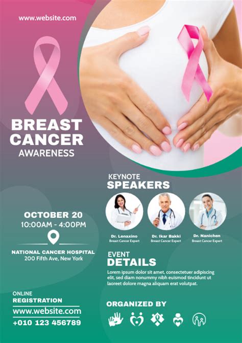 Breast Cancer Awareness Flyer Template Postermywall