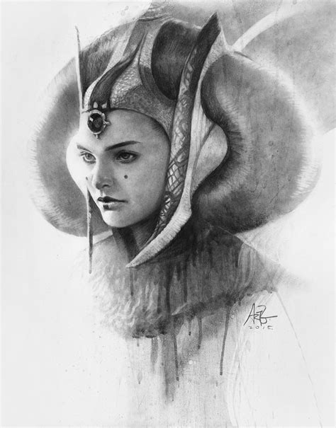 Padme Amidala Natalie Portman And Padme Amidala Star Wars And 1 More Drawn By Stanley Lau