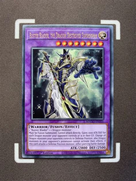 Buster Blader The Dragon Destroyer Swordsman Mago En101 Gold Rare