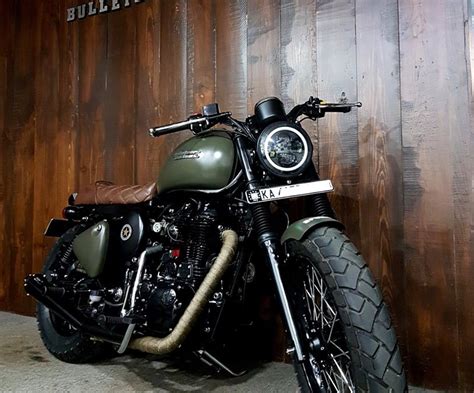 Royal Enfield Classic Modified Into A Low Slung Bobber Atelier