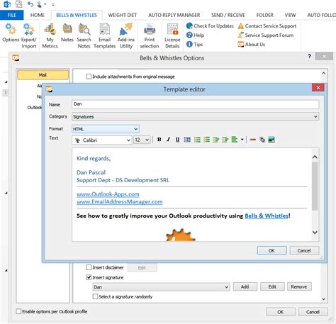 Tutorial: Outlook signature image with hyperlink