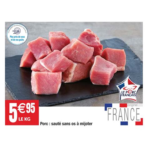 PORC ÉPAULE SANS OS POUR SAUTÉ 3614703480129