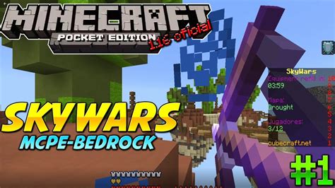 Minecraft Pe Oficial Jugando Skywars Con Subs Mcpe Server