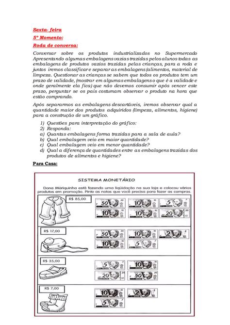 Sequencia Didática Sistema Monetario 3 Ano A 2016 Pdf