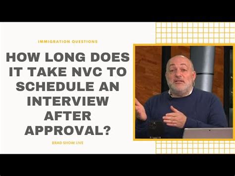 How Long Does It Take Nvc To Schedule An Interview After Approval