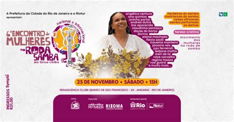 6º Encontro Nacional e Internacional de Mulheres na Roda de Samba Ano