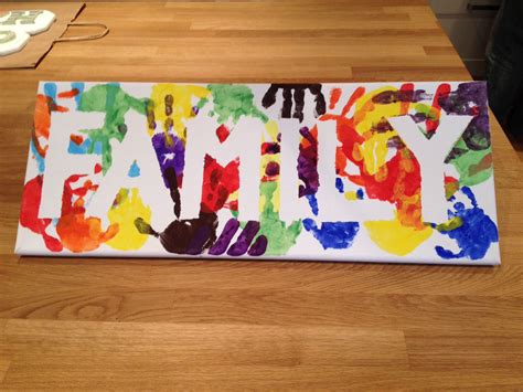Homemade Canvas Art Ideas For Family