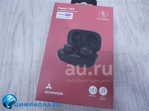 Беспроводные наушники Accesstyle Flame TWS (4 ч/250 mAh) черные ...