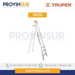 Escalera De Tijera Tipo II Con Bandeja Naranja 175 Kg 10436 Truper