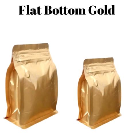 Jual Kemasan Kopi Gold Flat Bottom 1000 Shopee Indonesia