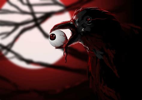 3840x2160px | free download | HD wallpaper: Dark, Creepy, Bird, Blood ...