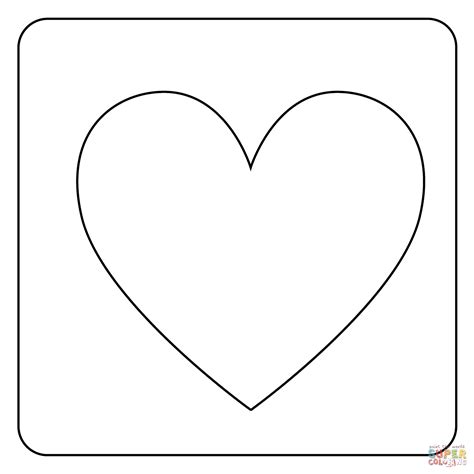 Heart Decoration Emoji Coloring Page Free Printable Coloring Pages