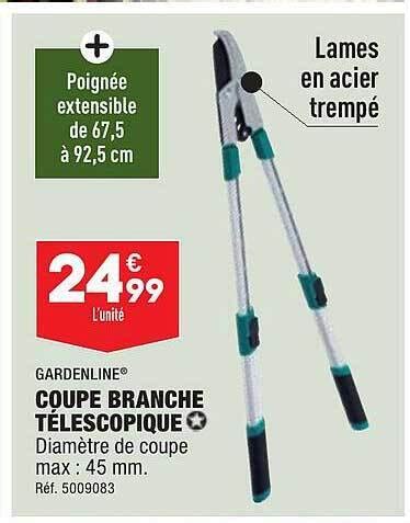 Promo Coupe Branche T Lescopique Gardenline Chez Aldi