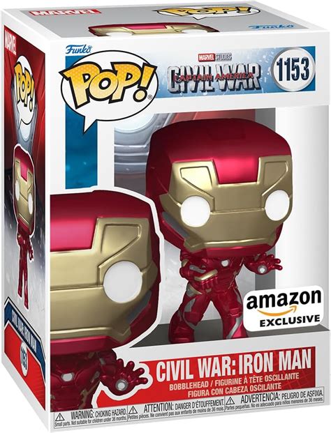 Funko Pop Marvel Civil War Baue Eine Szene Auf Iron Man Captain