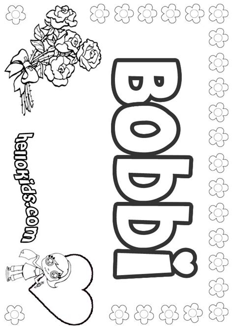 Bobbi Coloring Pages