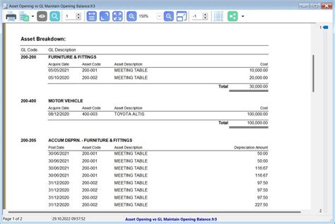 How To Process Asset Opening And Tally With The Gl Maintain Opening