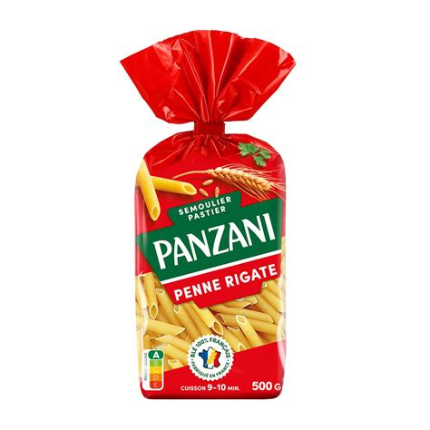 PANZANI Penne rigate filière blé responsable 500g pas cher Auchan fr