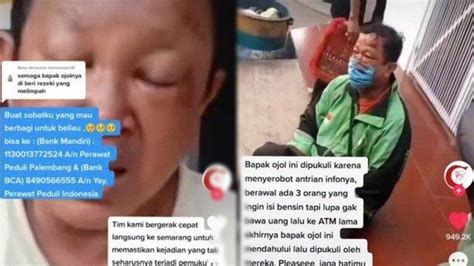 Kasihan Sekali Driver Ojol Ini Babak Belur Dikeroyok 3 Orang Tak