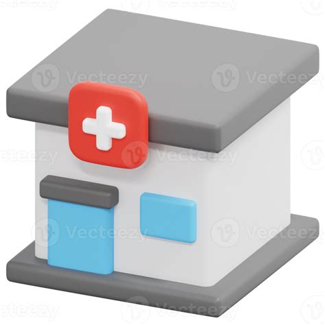 Clinic 3d Render Icon Illustration 21615190 PNG