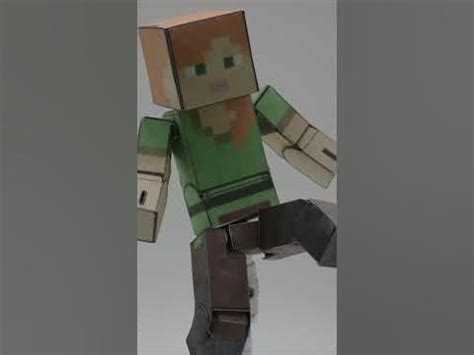 Making my own Ultimate Minecraft Alex Papercraft/PaperToy #shorts # ...