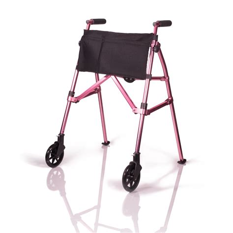 Stander Ez Fold N Go Walker Lightweight Folding 2 Wheel Walker Height