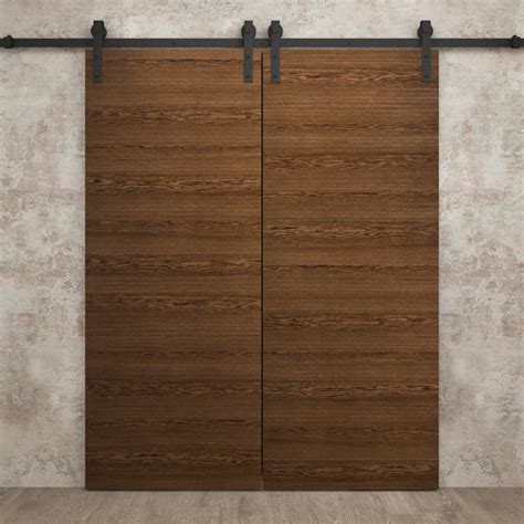 SARTODOORS Modern Double Barn Door Ego 5000 Rail Track Set Solid