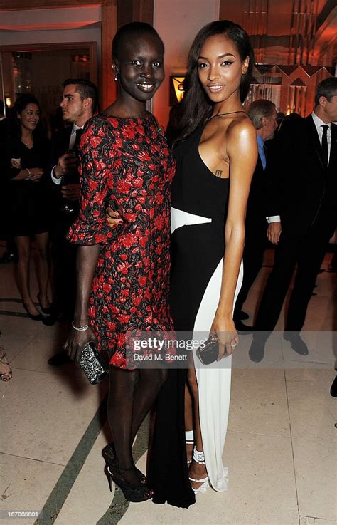 Alek Wek And Jourdan Dunn Arrive At The Harpers Bazaar Women Of The