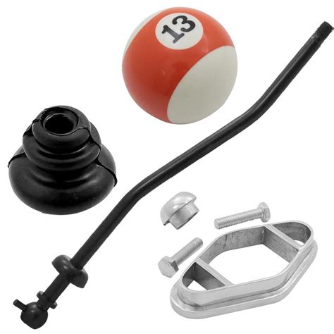 Kit Alavanca De Cambio 2 Curvas Preta Manopla Bola 13 Coifa VW