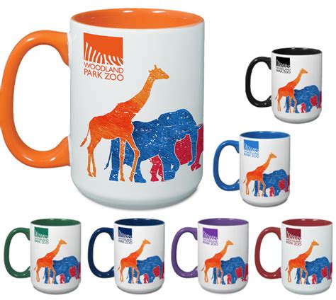 Two Tone Ceramic Mug And Handle Full Color Sublimation Oz Eco