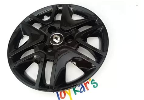 Tapon Polvera Embellecedor Rin Renault Kwid Negro Set Piezas