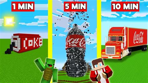 Coca Cola Build Battle In Minecraft Noob Vs Pro Challenge Maizen