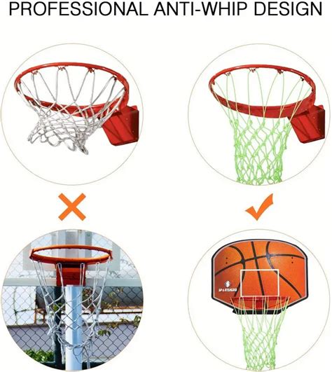 Light Up Your Game With This Glow In The Dark Basketball Net Temu