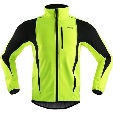 Hommes Hiver Cyclisme Veste Polaire Vélo Jersey Coupe vent Imperméable