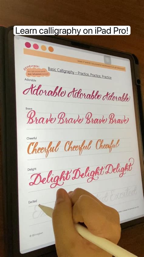 Are You An Ipad User Learn Calligraphy In This Practice Guide Artofit