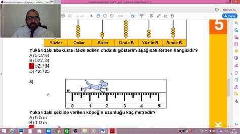 Sinif Matemat K Ondalik G Ster Mler Test Youtube