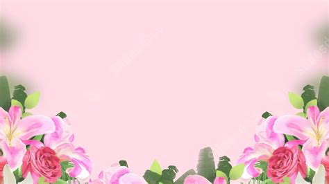 Romantic Nature Beautiful Pink Floral Rose Flower Powerpoint Background ...