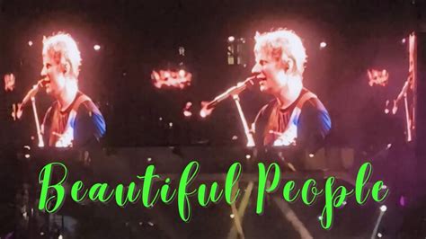 Beautiful People Ed Sheeran Mathematics Tour Kuala Lumpur Malaysia