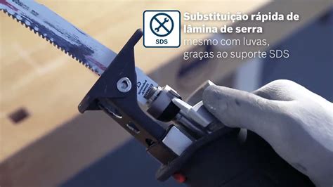 BOSCH SERRA DE SABRE ACU GSA 18V 32 06016A8108 YouTube