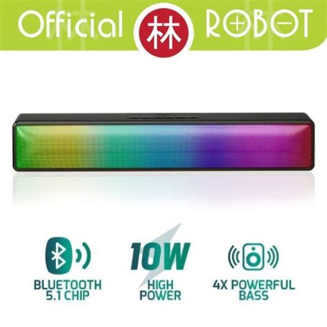 Promo Robot Rb580 Rgb Speaker Bluetooth Soundbar Powerful Bass 10w