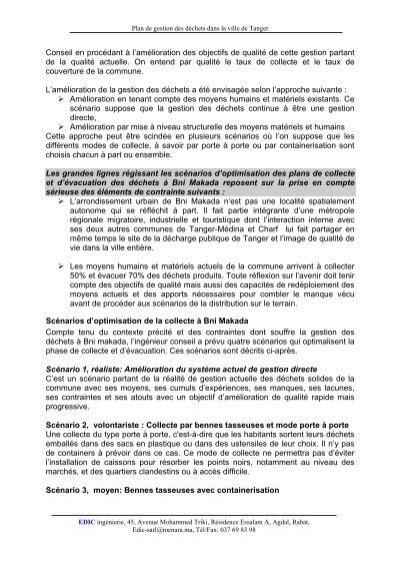 Plan de gestion des déch