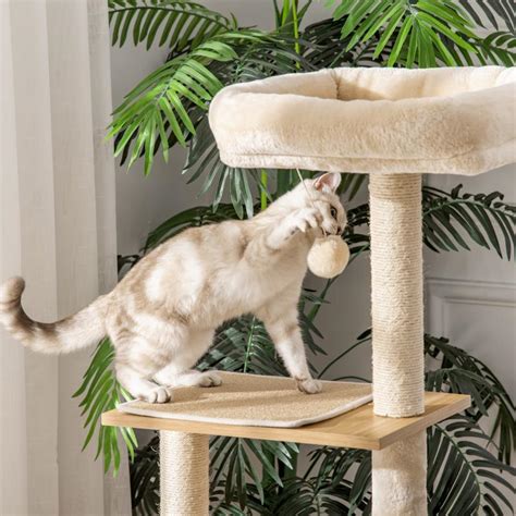 Rvore Arranhador Para Gatos Plataforma Altura Cm Torre De