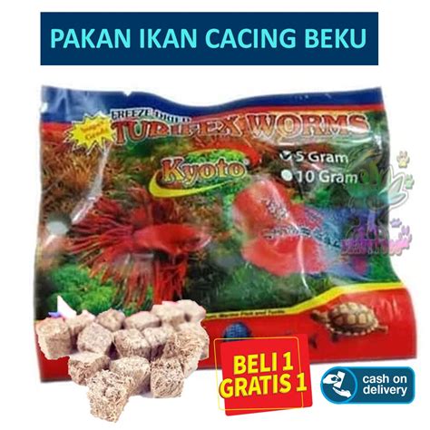 Beli Online Beauty Gram Kyoto Cacing Beku Tubifex Worms Sinking