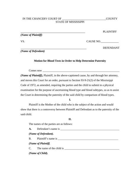 How To Get A Court Ordered Paternity Test In Mississippi Fill Out And Sign Online Dochub