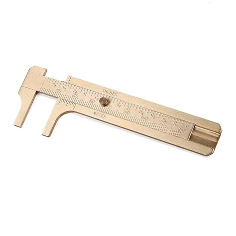 Buy Daimay Retro Vernier Caliper Copper Alloy Mini Brass Sliding Pocket