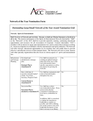 Fillable Online Sample Nomination Form Templates In Pdfms Word